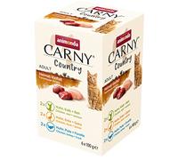 animonda Carny Comida húmeda para Gatos Country Home Mix (6 x 100 g), sin Cereales, Comida húmeda para Gatos sin azúcar, con Ingredientes carnosos Frescos, Mezcla de variedades