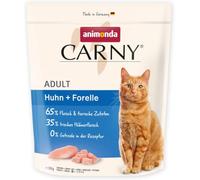 animonda Carny Comida Seca para Gatos con Pollo y Trucha (1 x 350 g), Cereales y Comida Seca sin azúcar para Gatos Adultos