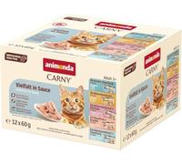 animonda Carny Fine Fillets in Sauce Mixpack Pienso húmedo para Gatos (12 x | Alimentos complementarios con variedad de filete en salsa, sin azúcar añadido y cereales