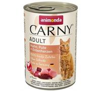Animonda Cat Carny Adultos Corazones de Pollo, Pavo y Pato 400g