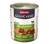 Animonda GranCarno Adult Carne de Res & Corazones de Pato 800gx6