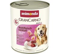 Animonda GranCarno - Cóctel multicarne para Adultos (6 x 800 g), Comida húmeda para Perros Adultos, con Ingredientes carnales 100% Frescos, sin Cereales