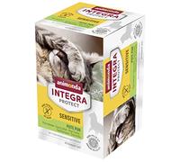 animonda Integra Protect Comida para Gatos para Adultos Sensitive, alimento dietético, Comida húmeda para Gatos, Pavo Entero, 6 x 100 g