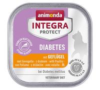animonda Integra Protect Diabetes para gatos, comida dietética para gatos, comida húmeda para gatos con diabetes mellitus, con ave, 16 x 100 g