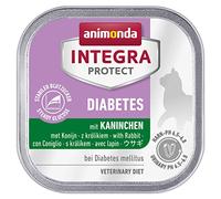animonda Integra Protect Diabetes para gatos, comida dietética para gatos, comida húmeda para gatos con diabetes mellitus, con conejo, 16 x 100 g