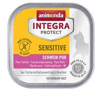 animonda Integra Protect Katze Sensitive, Alimento dietético para gatos, alimento húmedo para alergia a piensos, cerdo puro, 16 x 100 g
