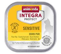 animonda Integra Protect Sensitive para gatos, comida dietética para gatos, comida húmeda para alergias alimentarias, puro pollo, 16 x 100 g