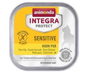 animonda Integra Protect Sensitive para gatos, comida dietética para gatos, comida húmeda para alergias alimentarias, puro pollo, 16 x 100 g
