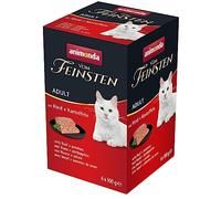 animonda Vom Feinsten Comida húmeda para Gatos con Carne de Vacuno + Patatas (6 x 100 g), sin Cereales, Comida húmeda sin azúcar, con Ingredientes Frescos y carnosos