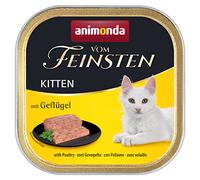 animonda Vom Feinsten Kitten, comida húmeda para gatos en etapa de crecimiento hasta un año, con ave, 32 x 100 g