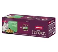 animonda Vom Feinsten Premium Senior Comida húmeda para Gatos Aves de Corral + Pato en Salsa (12 x 85 g), Comida húmeda para Gatos azúcar