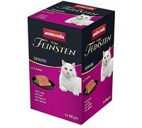 animonda Vom Feinsten Senior - Comida húmeda para Gatos Mayores de 7 años con Cordero, 6 x 100 g