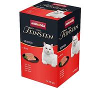 animonda Vom Feinsten Senior, Comida húmeda para Gatos Mayores de 7 años, con Vacuno, 6 x 100 g