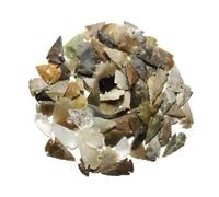 Animus Imperat 80 pequeñas puntas de flecha de ágata y cuarzo de cristal, réplica de la Edad de Piedra