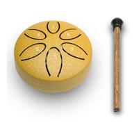 ANINIUCN Mini tambores de acero de 7.62 cm con 6 notas para curación de sonido, tambor de mano, tambor sin preocupaciones, tambor sin preocupaciones para adultos, principiantes, niños, yoga,