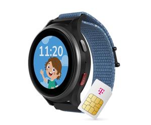 ANIO 6 Reloj Inteligente para niños, GPS y función telefónica, DT. Fabricante, protección de Datos y Soporte telefónico, batería de Larga duración, SOS, Tarjeta SIM de telecomunicación 30€ Bono de