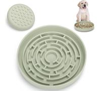 Anipaw Cuencos de silicona para perros de alimentación lenta, laberinto de succión de alimentos, rompecabezas para lamer para ralentizar la alimentación para perros grandes, medianos y pequeños