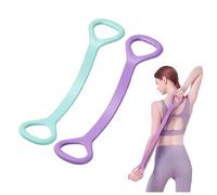 ANIS·KEAAR 2 bandas de resistencia de figura 8 - Cuerda elástica de fitness para entrenamiento de brazo, espalda, hombros y cuerpo completo | Pies, piernas y mano para yoga, pilates, terapia física y