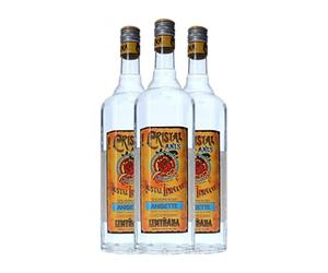 Anisado Cristal Anís Seco Botella Misil 1 L (Caja de 3 Botella Misil de 1 L)