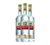 Anisado Kaloyiamis-Koutsikos Ouzo 12 Botella Misil 1 L (Caja de 3 Botella Misil de 1 L)