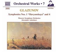 Anissimov,Alexander - Glazounov : intégrale des oeuvres pour orchestre, vol.7 : symphonies 1, 4