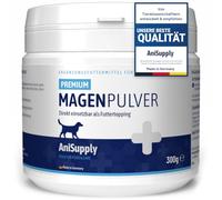 AniSupply Polvo gástrico para perros 300 g con corteza de olmo sin hervir I Apoyo digestivo - secundario para diarrea, flatulencia, comer pasto, estómago e intestino polvo Slippery Elm Corteza