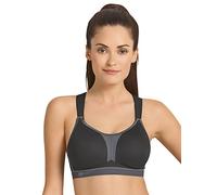 Anita Active Sport-BH X-Back Sujetador Deportivo, Schwarz (Schwarz/Anthrazit 445), 80D para Mujer