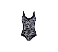 ANITA Bañador de mujer Flower Dots Sidonia azul oscuro | 44C