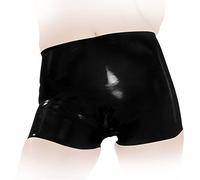 Anita Berg - Calzoncillos de látex con cremallera, color negro, talla XXL.