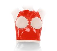 Anita Berg - Látex Top/Front Peluche con flachnieten Ouvert