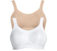 Anita Lote de 2 Sujetador Deportivo sin Aros Desert-Blanco 105C