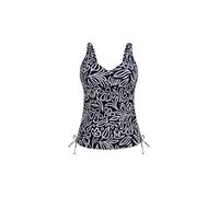 ANITA Tankinioberteil Flower Malaika para mujer azul oscuro | 44D