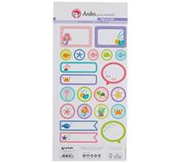 Anita y Su Mundo 37010536 Colección Bajo el Mar Láminas de Pegatinas, 21 Diseños Por Hoja, Multicolor, 15 x 32 cm, Paquete de 5