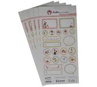 Anita y Su Mundo 37010543 Colección Nos Casamos Láminas de Pegatinas, 21 Diseños Por Hoja, Multicolor, 15 x 32 cm, Paquete de 5