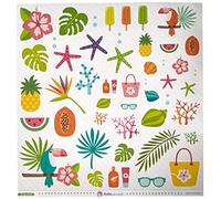 Anita y Su Mundo 37010930 Colección Mi Paraíso Papeles de Scrapbooking, Recortables, 30.5 x 30.5 cm, Paquete de 5