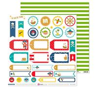 Anita y su mundo Isla del Tesoro Papeles Scrapbooking, Multicolor, 30,5x30,5cm, 5