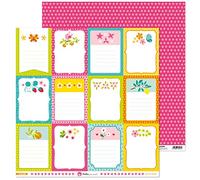 Anita y Su Mundo 37011518 Colección Mi Jardín Papeles de Scrapbooking, Tarjetas, 30.5 x 30.5 cm, Paquete de 5