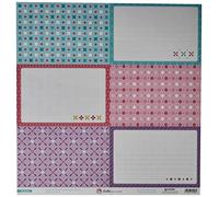 Anita y Su Mundo 37011719 Colección Mosaico Papeles de Scrapbooking, Tarjetas Grandes, 30.5 x 30.5 cm, Paquete de 5