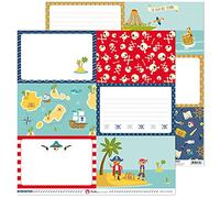 Anita y su mundo 37011740. Pack de 5 Papeles de Scrapbooking 12x12 Pulgadas, Tarjetas Grandes 10,16x15,24cm, Colección Isla del Tesoro