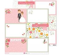 Anita y Su Mundo 37011743 Colección Nos Casamos Papeles de Scrapbooking, Tarjetas Grandes, 30.5 x 30.5 cm, Paquete de 5