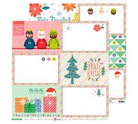 Anita y su mundo 37011748. Pack de 5 Papeles de Scrapbooking 12x12 Pulgadas, Tarjetas Grandes 10,16x15,24cm, Colección Felices Fiestas
