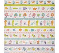 Anita y Su Mundo 37011936 Colección Bajo el Mar Papeles de Scrapbooking, Tiras, 30.5 x 30.5 cm, Paquete de 5
