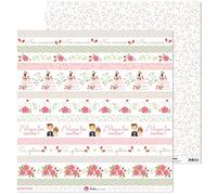 Anita y Su Mundo 37011943 Colección Nos Casamos Papeles de Scrapbooking, Tiras, 30.5 x 30.5 cm, Paquete de 5