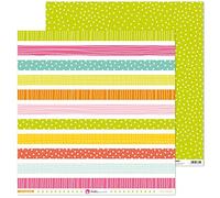 Pack 5 Papeles Decorados 12X12" 180 G Tiras Me Organizo 17 Fsc Anita