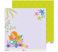 Anita y Su Mundo 37018648 Colección Bajo el Mar Papeles de Scrapbooking, Layout Sirenas, 30.5 x 30.5 cm, Paquete de 5