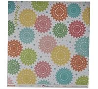 Anita y Su Mundo 37018655 Colección Felicidades Papeles de Scrapbooking, Rosetón, 30.5 x 30.5 cm, Paquete de 5