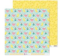 Anita y Su Mundo 37018663 Colección Mis Recetas Papeles de Scrapbooking, Postres, 30.5 x 30.5 cm, Paquete de 5