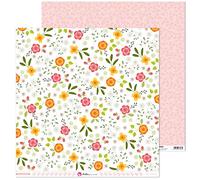 Anita y Su Mundo 37018804 Colección Nos Casamos Papeles de Scrapbooking, Flores, 30.5 x 30.5 cm, Paquete de 5