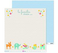 Anita y Su Mundo 37018817 Colección Nuestro Peque Papeles de Scrapbooking, Layout Juguetes, 30.5 x 30.5 cm, Paquete de 5