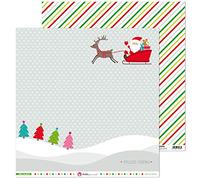 Anita y Su Mundo 37019761 Colección Feliz Navidad Papeles de Scrapbooking, Papá Noel, 30.5 x 30.5 cm, Paquete de 5